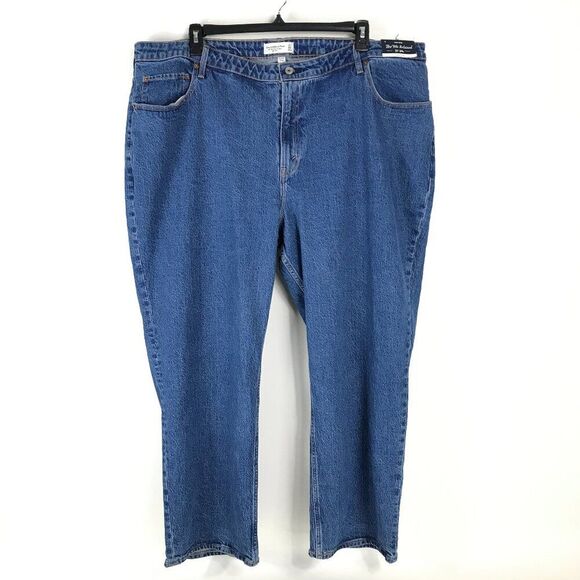 NEW Abercrombie & Fitch The '90s Relaxed High Rise Jeans Women's Plus Size 24S - Picture 1 of 13